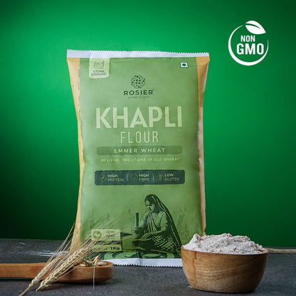 Rosier Foods Khapli (Emmer) Wheat Atta